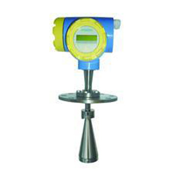Radar level meter/magnetic flap